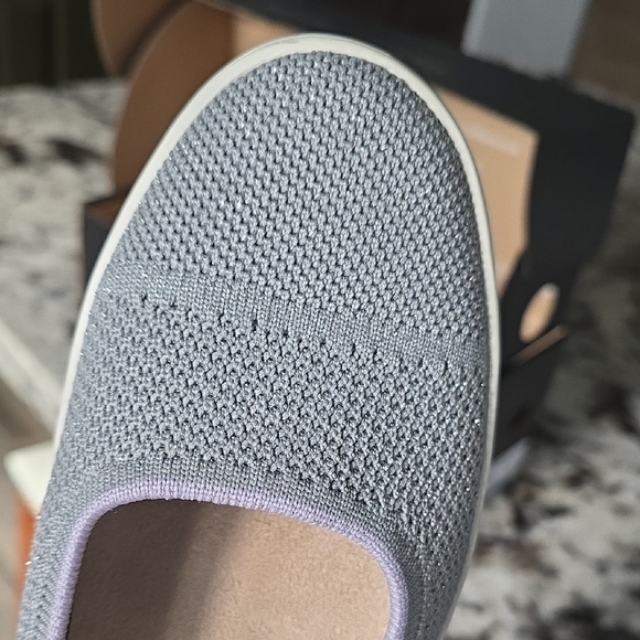 Vionic Gray Flats Comfortable Slip-On Loafers - Picture 6 of 6